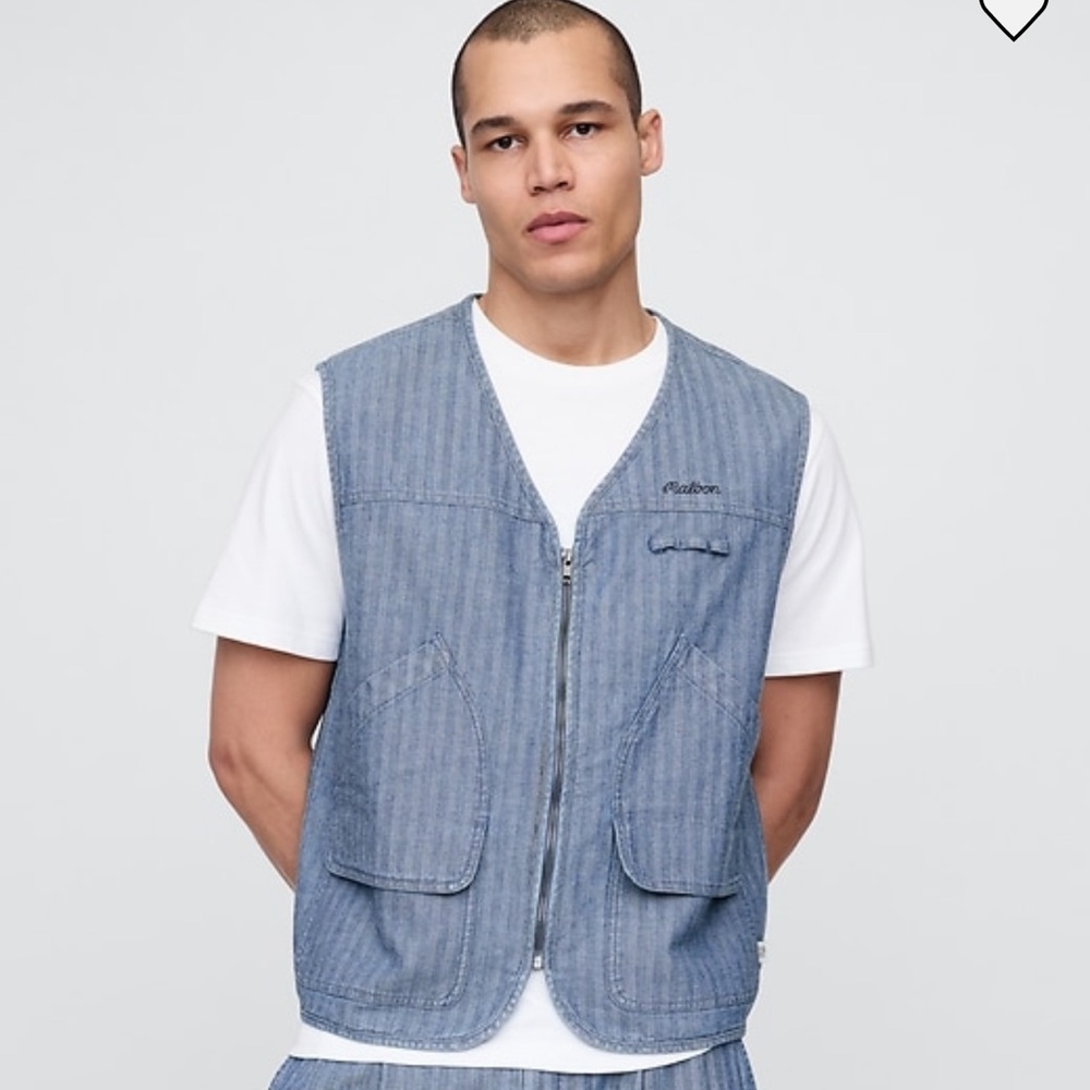 Malbon x GAP Denim Vest size XL and XXL